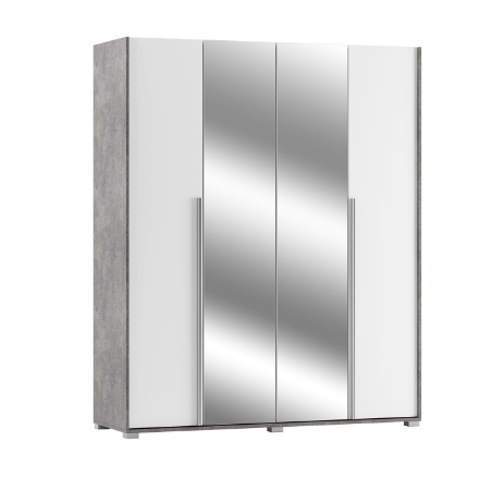 Алекса 4Д сучасна чотиридверна шафа з дзеркалами від Світ Меблів