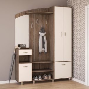 Кароліна дуб катанія чорний/світлий беж сучасний передпокій від фабрики Світ Меблів Україна