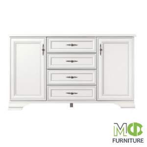 Кентукі KOM2D4S N білий комод з дверцятами від фабрики БРВ/ВМК