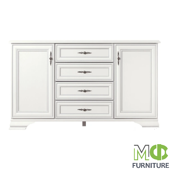 Кентукі KOM2D4S N білий комод з дверцятами від фабрики БРВ/ВМК