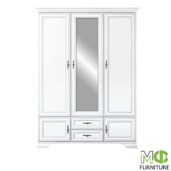 Кентукі SZF5D2S тридверна біла шафа від фабрики БРВ/ВМК