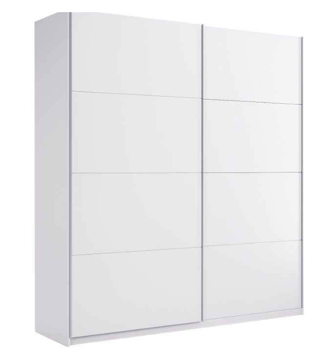 Фемілі/Family 1,5 шафа-купе дводверна білий глянець від фабрики МироМарк