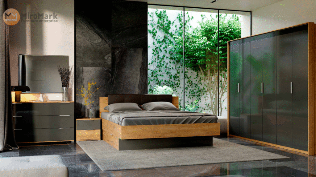 Луна/Luna модульна спальня від фабрики МироМарк