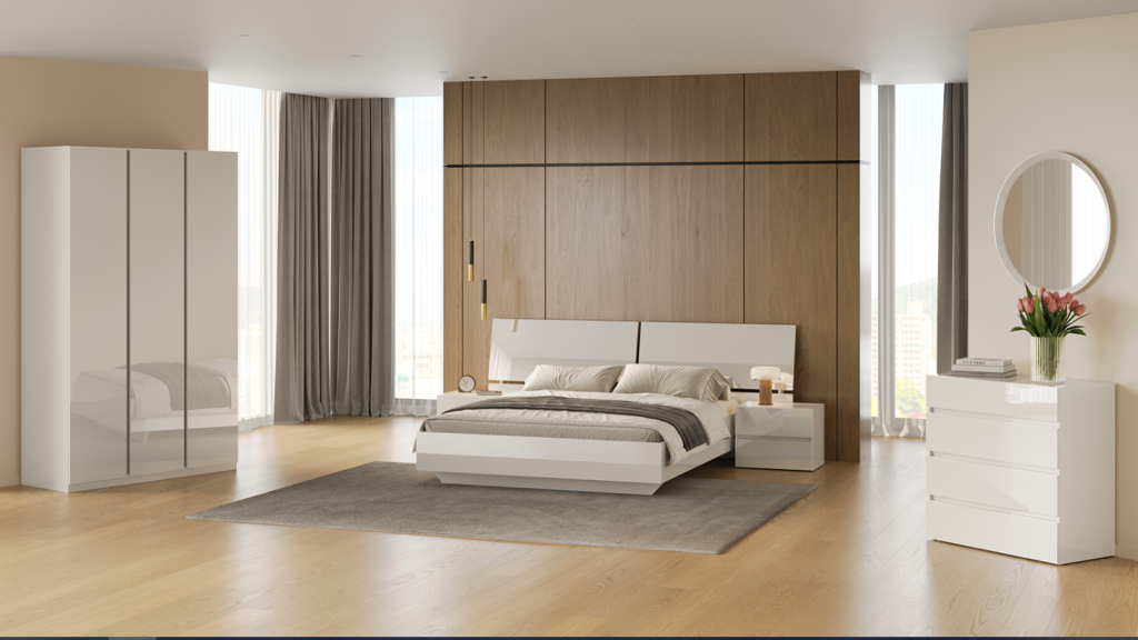 Спальня Mia/Мія глянець білий від фабрики МіроМарк Україна