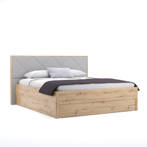 Ліжко Raymond/Реймонд 160 Глянець Білий/Дуб Артізан від МіроМарк Україна