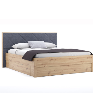 Ліжко 160/200 Raymond/Реймонд Дуб Артізан/Мат Антрацит від фабрики МіроМарк Україна