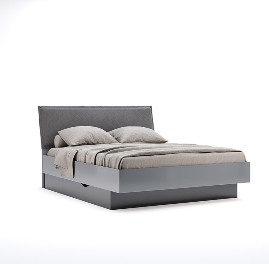 Ліжко Тео 180/200 Мат Антрацит/Мат Графіт від МіроМарк Україна