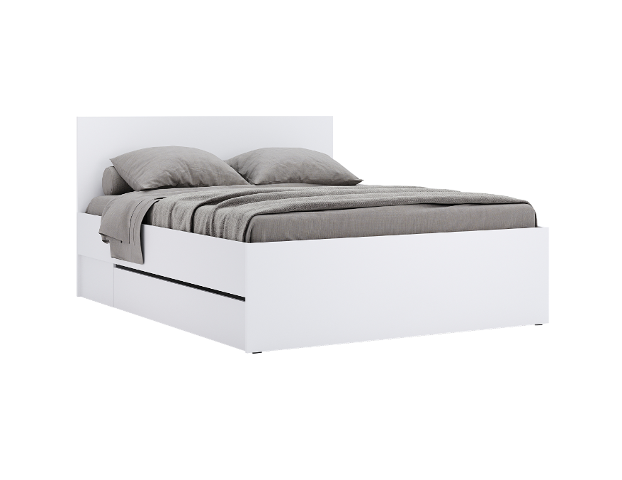 Ліжко Тіbо/Тібо 160/200 супер мат білий від фабрики МіроМарк Україна