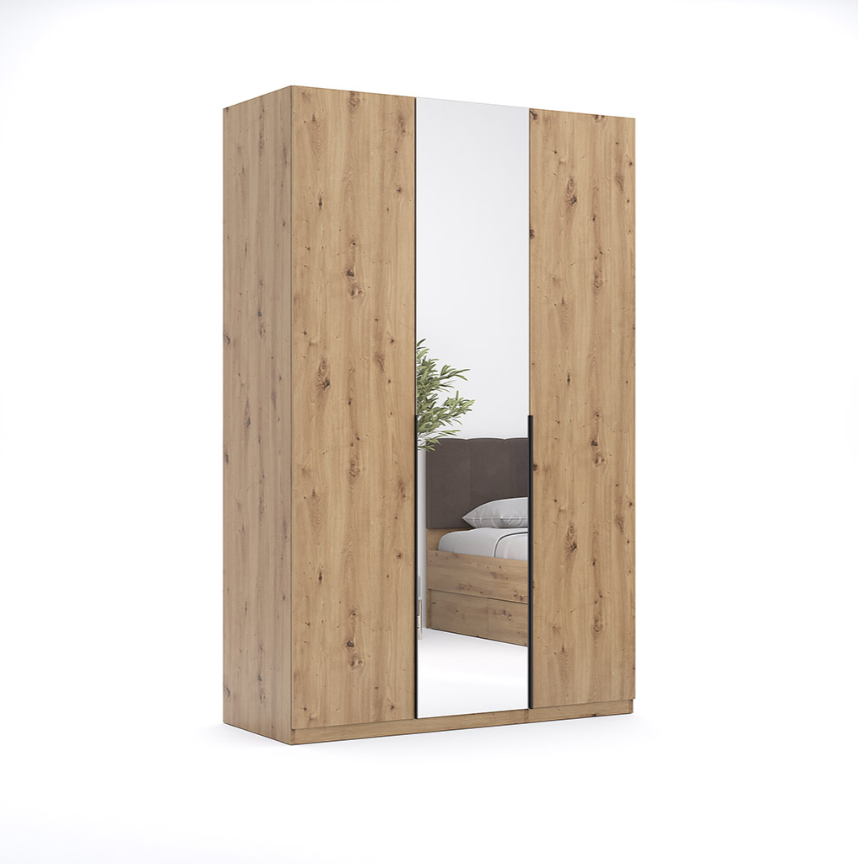 Шафа тридверна дзеркала Teddy/Теді 3дв дуб Артізан від МіроМарк
