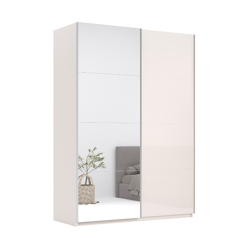 Шафа-купе Лілу/Lily 2.0м з дзеркалом Глянець/Кашемір від фабрики МіроМарк Україна