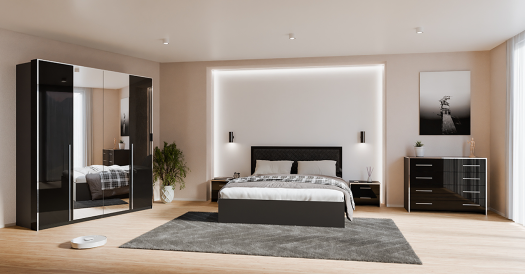 Спальня Annie/Енні глянець чорний від МіроМарк Україна