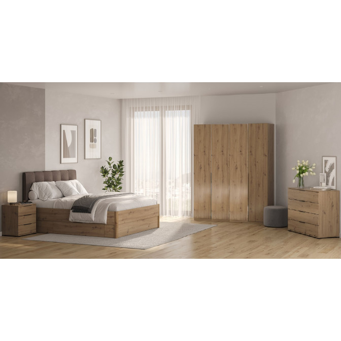 Спальний гарнітур Teddy/Теді дуб Артізан від МіроМарк