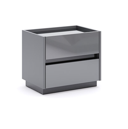 Тумба Тео 2Ш Мат Антрацит/Мат Графіт від МіроМарк Україна