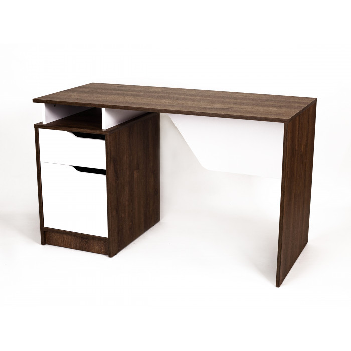 Cтіл письмовий NORD 2L Дуб Експресив Бронзовий/Білий Діамант/Intarsio