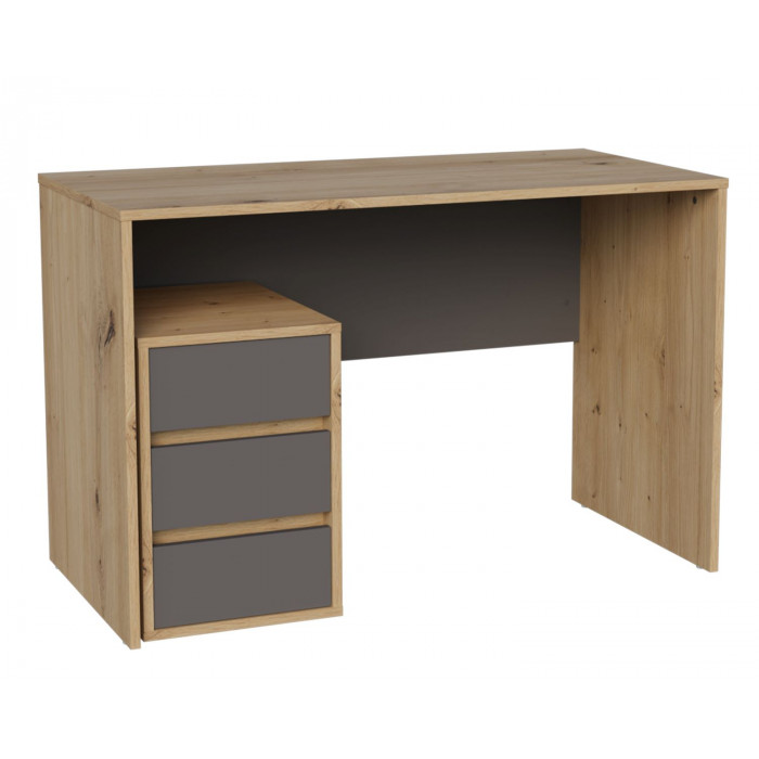 Комп'ютерний стіл VICTOR D/А 120х92 Дуб артизан / Антрацит/Intarsio