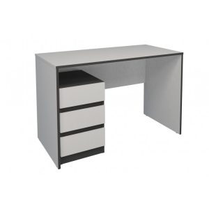 Комп'ютерний стіл Vector Біла Аляска/Чорний/Intarsio