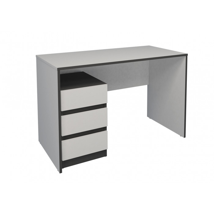 Комп'ютерний стіл Vector Біла Аляска/Чорний/Intarsio