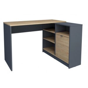 Комп'ютерний стіл Optima Дуб Золотий/Антрацит правий/лівий/Intarsio