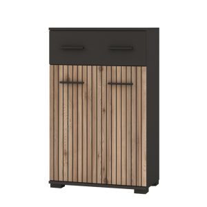 Амбре антрацит/дуб білий комод для передпокою від виробника Світ Меблів Україна