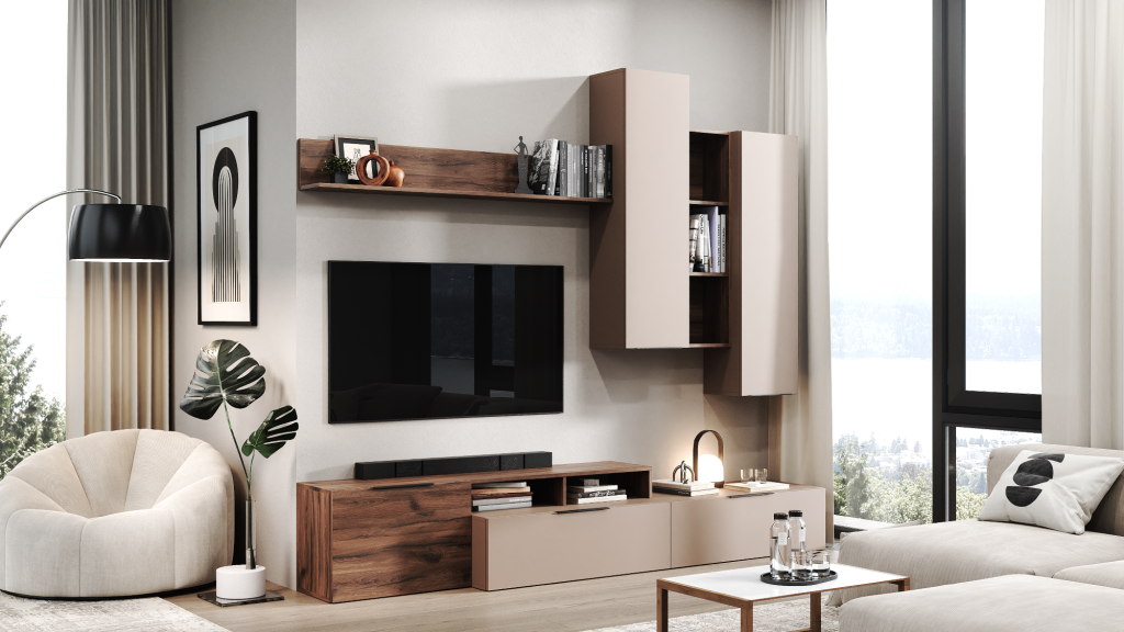 Лора-2 сучасна стінка від фабрики Світ Меблів Україна