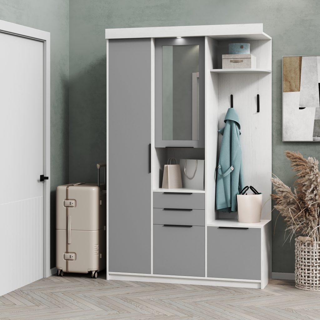 Силует 1 дуб артвуд/сіра мишка передпокій від фабрики Світ Меблів Україна