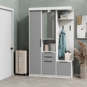 Силует 1 дуб артвуд/сіра мишка передпокій від фабрики Світ Меблів Україна