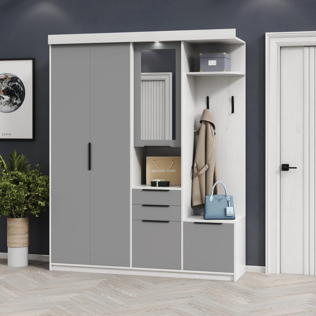 Силует 2 артвуд/сіра мишка стильний передпокій від Світ Меблів Україна