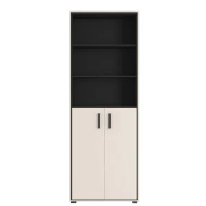 Пенал офісний Прайм / Prime REG2D80 Гербор 2-дверний Кашемір/чорний