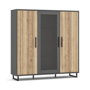 Стелла 2Д1В тридверна вітрина від фабрики Мебель-Сервіс Україна