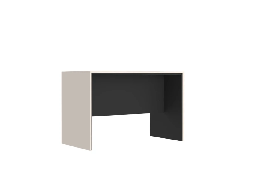 Стіл офісний комп'ютерний, письмовий приставний Прайм / Prime BIU120/60 Гербор Кашемір/чорний