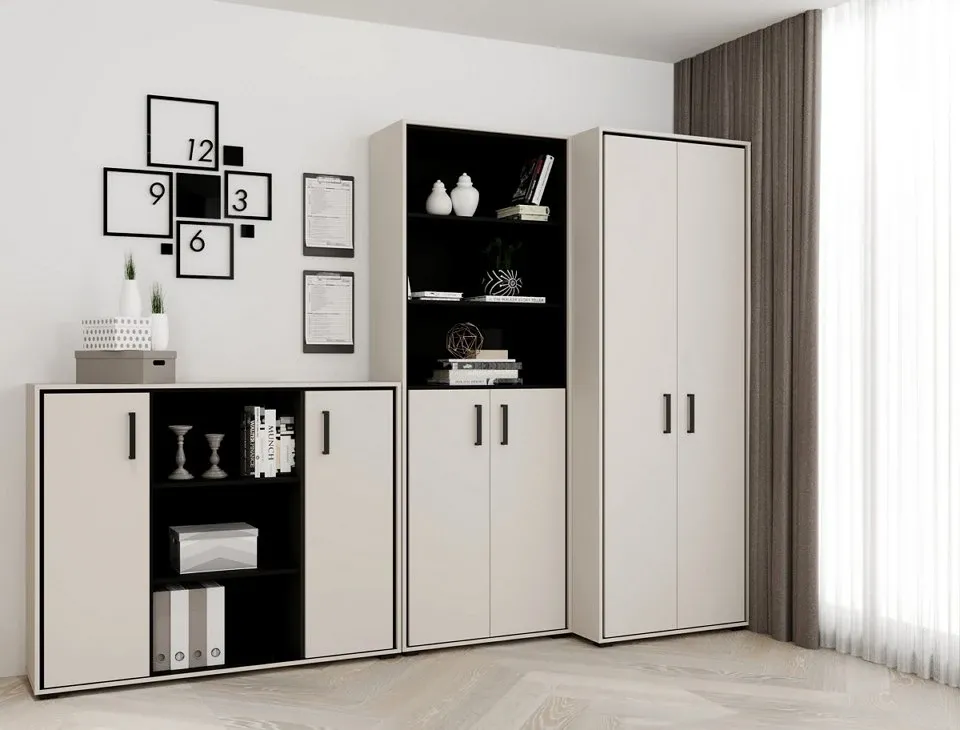 Комплект меблів для офісу Прайм / Prime Гербор Кашемір/чорний