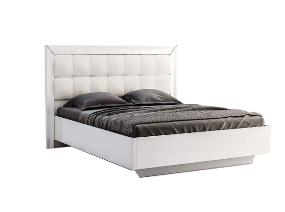 Белла ліжко двоспальне з мякою спинкою 140/200 від Миро Марк