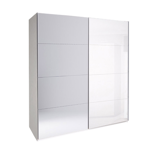 Белла шафа-купе 2.5 білий глянець/дзеркало від фабрики  Миро Марк Україна