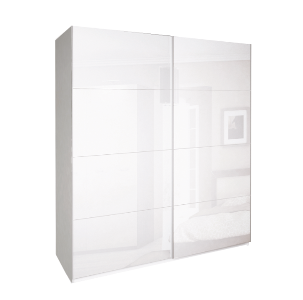 Белла шафа-купе 2.5 білий глянець від фабрики  Миро Марк Україна