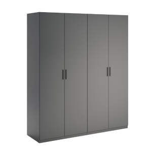 Шафа чотиридверна Домініка/Dominika графіт від фабрики МироМарк