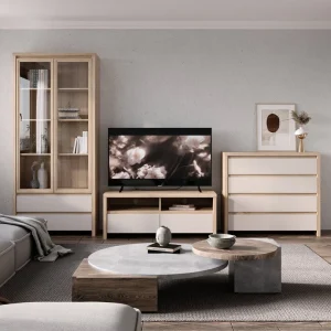 КАСПІАН модульна вітальня дуб сонома/кашемір від фабрики БРВ/ВМК