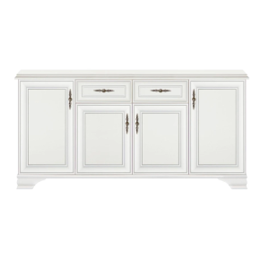 Кентукі KOM4D2S  білий комод з дверцятами від фабрики БРВ/ВМК