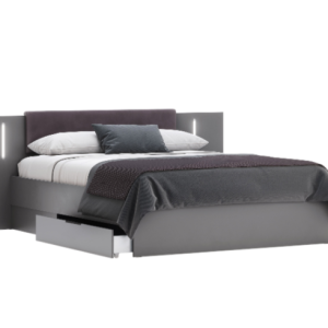 Ліжко двоспальне Домініка/Dominiсa графіт від фабрики МироМарк