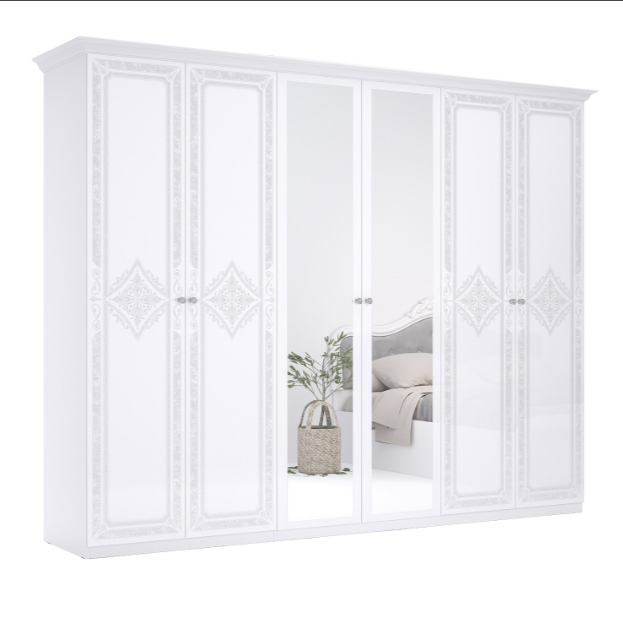 Луїза/Luiza 6Д шестидверна шафа від фабрики МироМарк Україна