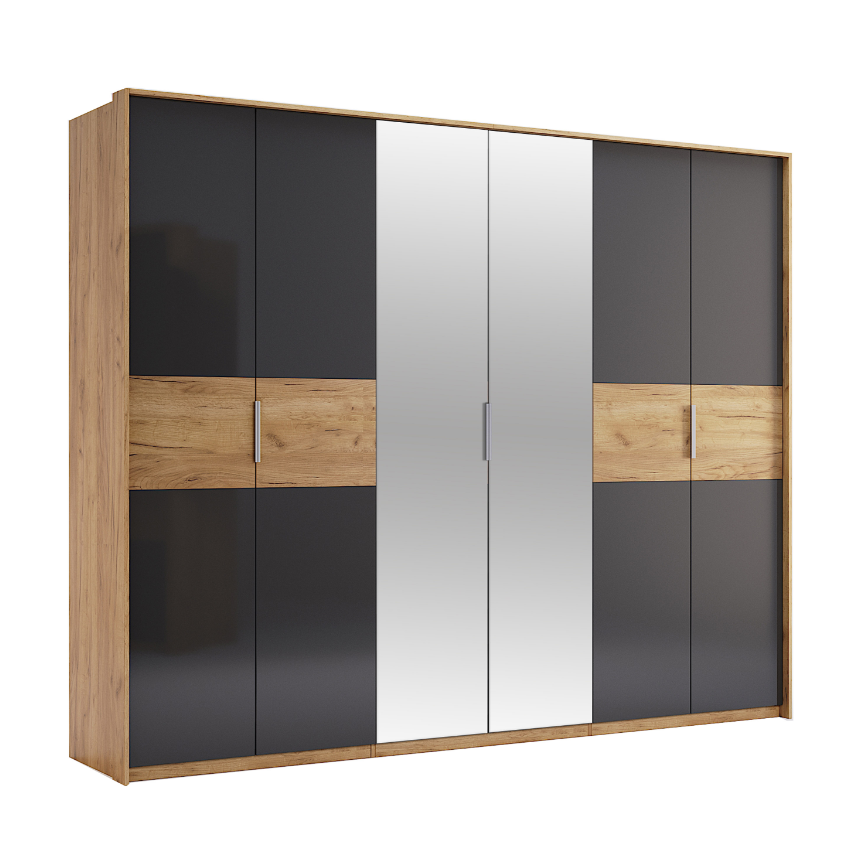 Ramona/Рамона 6Д шестидверна шафа з дзеркалами від фабрики Миро Марк Україна