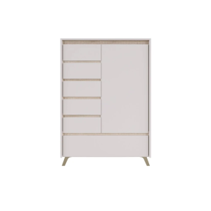 ЛАУНДЖ_Комод REG1D5S1K дуб сонома/кашемір від фабрики БРВ/ВМК