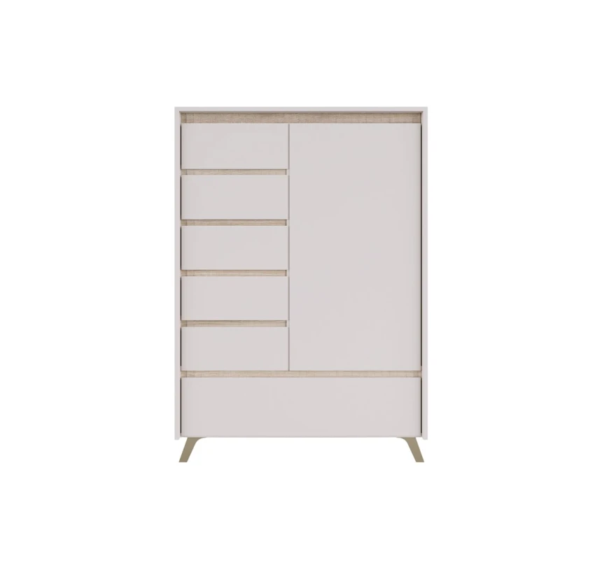 ЛАУНДЖ_Комод REG1D5S1K дуб сонома/кашемір від фабрики БРВ/ВМК