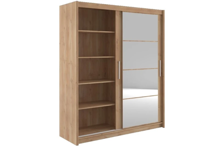 Шафа-купе Дієго / Diego 180 БРВ 2-дверна з дзеркалом Сосна антична