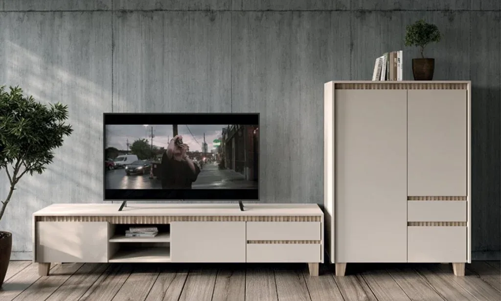 ЛАУНДЖ модульна вітальня дуб сонома/кашемір від фабрики БРВ/ВМК