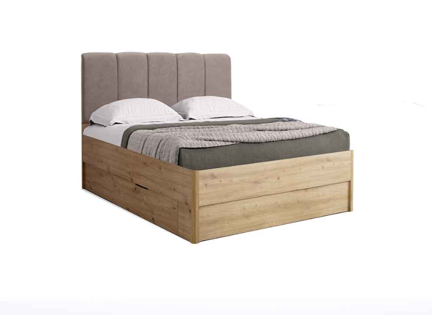 Ліжко двоспальне Teddy/Теді 120/200 дуб Артізан від МіроМарк