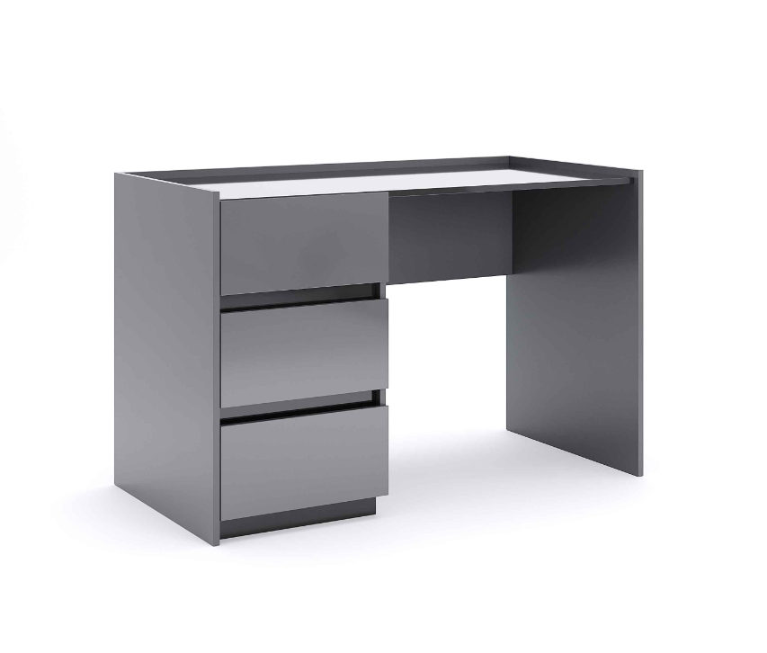 Письмовий столик Тео 2Ш Мат Антрацит/Мат Графіт від МіроМарк Україна