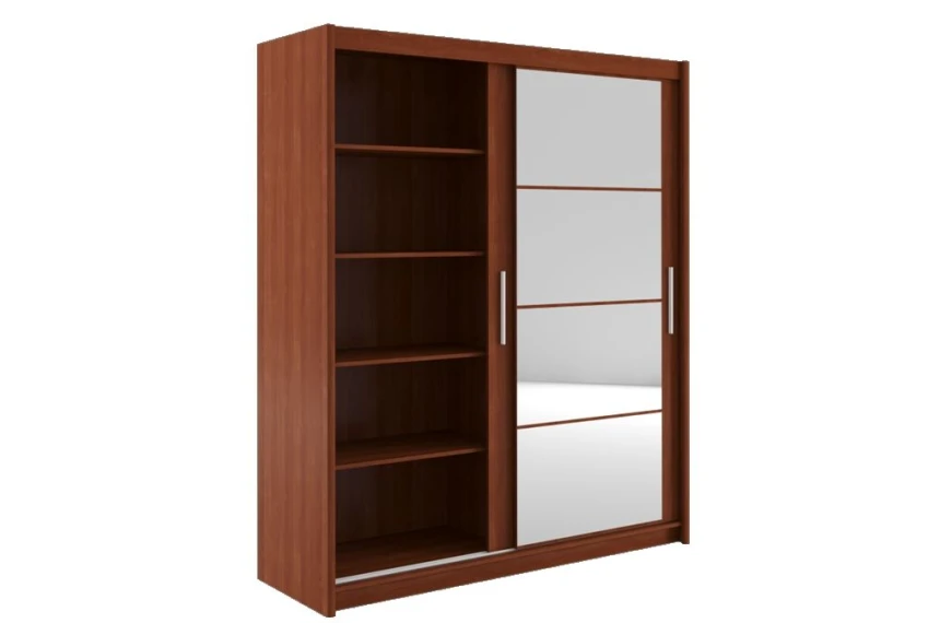 Шафа-купе Дієго / Diego 180 БРВ 2-дверна з дзеркалом Вишня прімавера