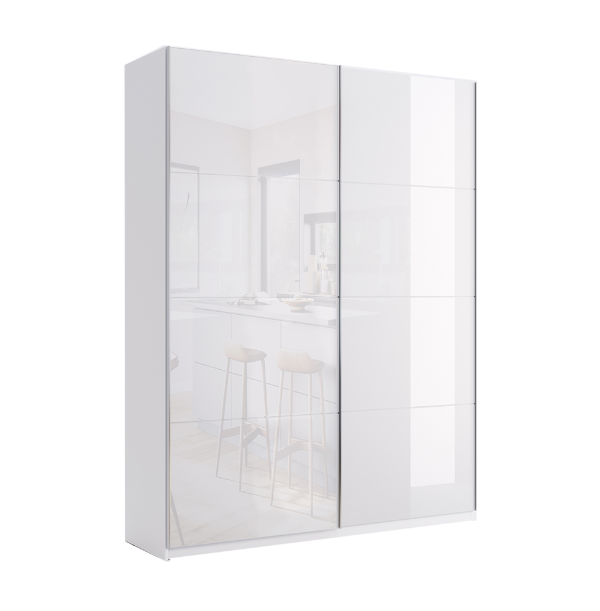 Шафа-купе VIVA/ВІВА 150 см білий глянець від Миро Марк