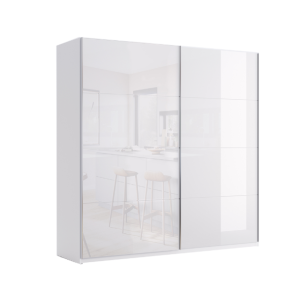 Шафа-купе VIVA/ВІВА 250 см білий глянець від Миро Марк