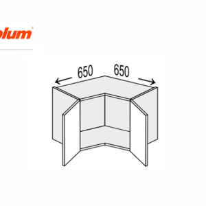 Секція Valencia верхня КутВ 90°/360 BLUM